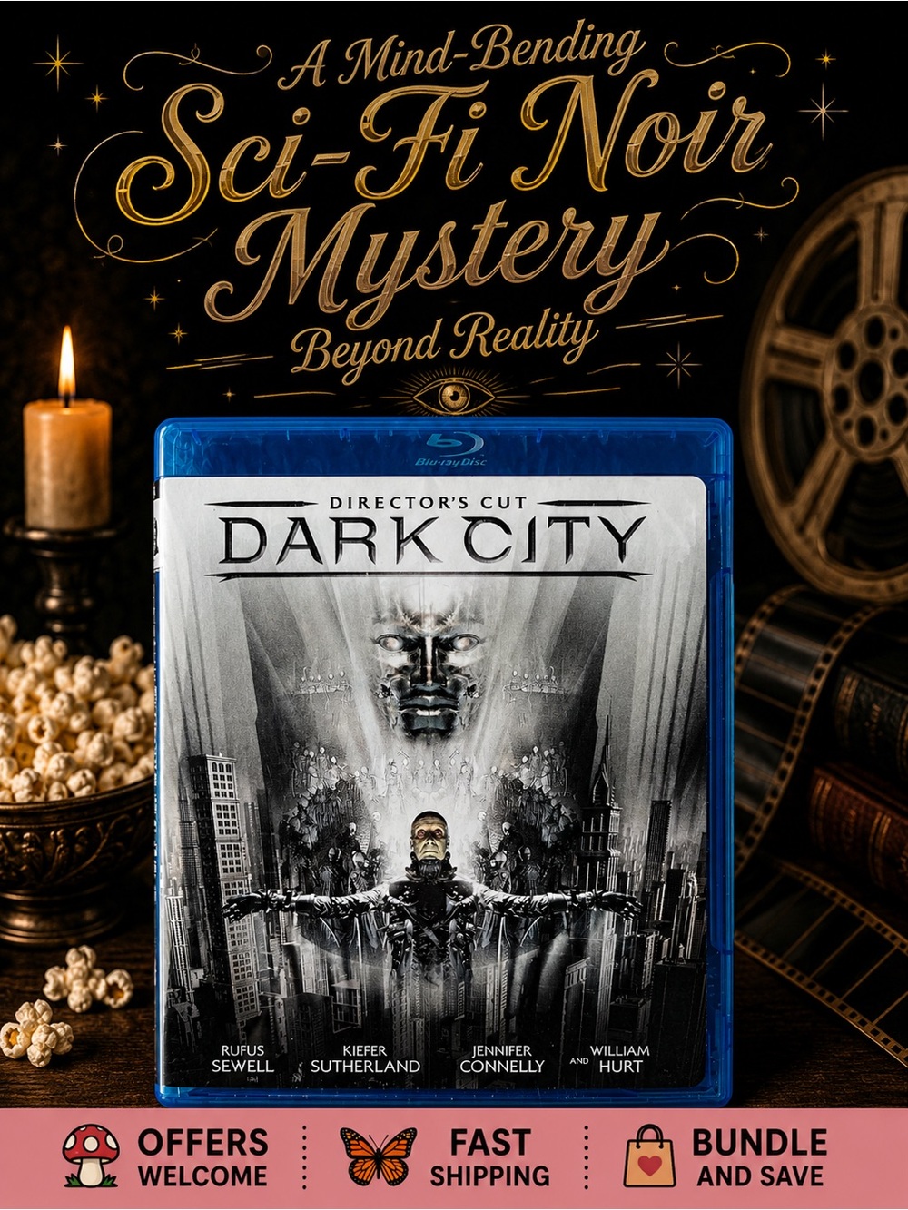 Dark City Director’s Cut Blu-ray Jennifer Connelly Sci-Fi Cult Classic